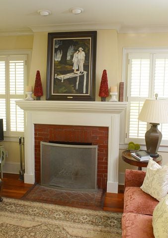 Fireplace is home's lone original item