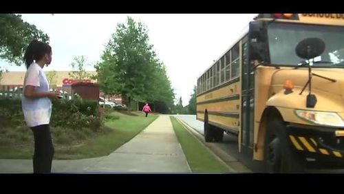 Some parents in Alpharetta are upset about a bus stop being moved at the request of their own HOA.