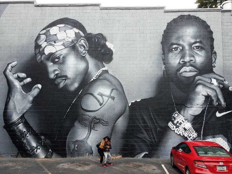 JEKS and Jonathan Mannion: OutKast mural.