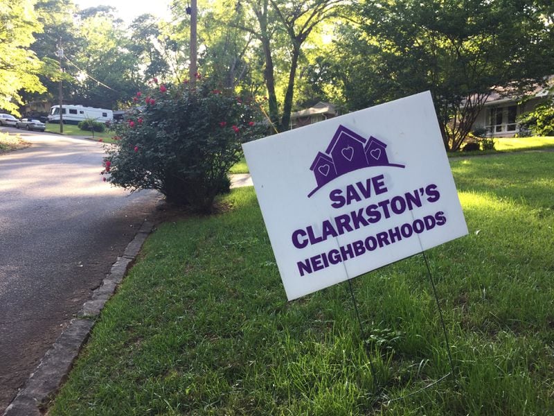 A group of citizens started the "Save Clarkston's Neighborhoods" coalition. (Photo: J.D. Capelouto)