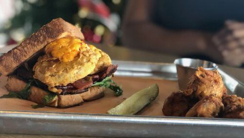 Fried Green Tomato BLT with Pimento Cheese at Hoyle's Kitchen and Bar / Photo from the Hoyle's Facebook page