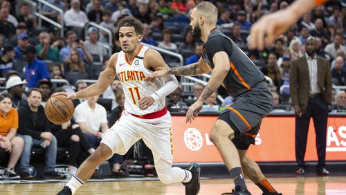 Trae Young’s play undoubtedly has helped the Hawks increase their local TV ratings this season.