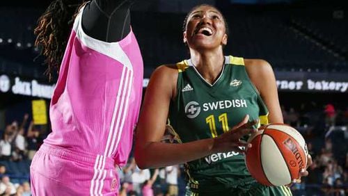 Lanay Montgomery played on the WNBA's Seattle Storm before coming to Kennesaw State.