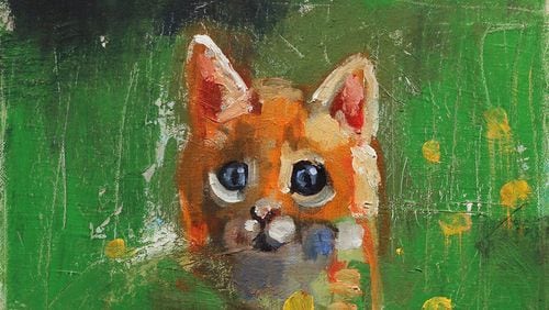 Longtime Atlanta-based artist Joe Peragine’s “Kitten Meadow” is featured in the solo show “Love Me Till My Heart Stops” at Midtown’s Marcia Wood Gallery.