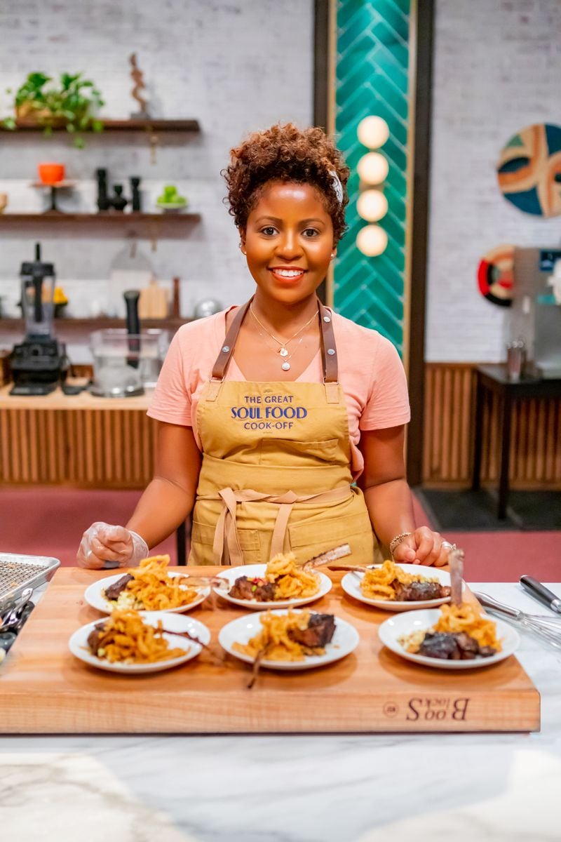 Razia Sabour got her start catering for Tyler Perry Studios, and now is competing on the first season of "The Great Soul Food Cook-Off." Courtesy of Jeffrey Bliss