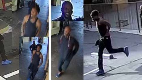 DeKalb police released these surveillance images of the two persons of interest.