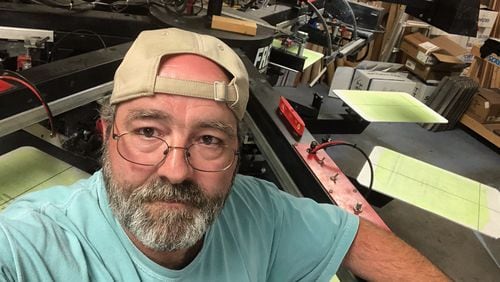 Kevin Turner, proprietor of Coconut Kev's t-shirt embroidering store in Townsend, Ga., applied for a $10,000 grant through the Economic Injury Disaster Loan program. He said he could have used more money, but he didn't want to be saddled with a loan he may not be able to pay back. SPECIAL