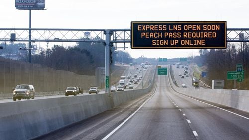 The new I-75 South Metro Express Lanes opened Saturday.