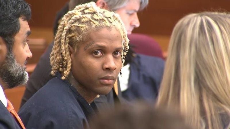 Rapper Lil Durk appears in court Friday during a preliminary hearing. He's charged in connection with the Feb. 5 shooting of a man outside the Varsity.