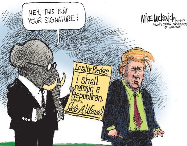 Mike Luckovich: The pledge