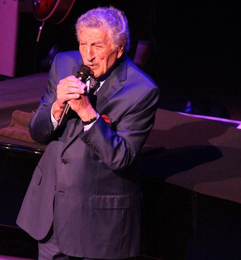 Tony Bennett sings "This is All I Ask" at his sold-out Atlanta Symphony Hall concert on Feb. 14, 2020. Photo: Melissa Ruggieri/Atlanta Journal-Constitution