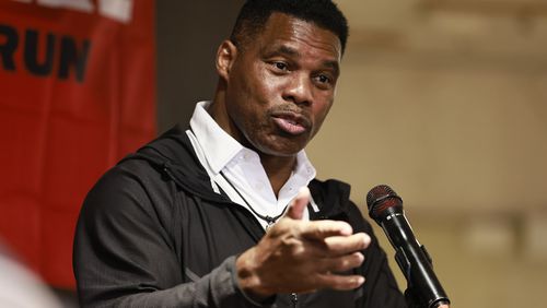 Republican U.S. Senate candidate Herschel Walker began a three-day swing through North Georgia on Monday with a stop in Rome. Walker peppered his speech with religious references. “It is time for a warrior to step in, and God prepared me to be that warrior,” Walker said. “My heavenly father has given so much to me and now I have to give back, and the way I give back is to get (Democratic U.S. Sen. Raphale Warnock) out of office.” (Natrice Miller/natrice.miller@ajc.com)