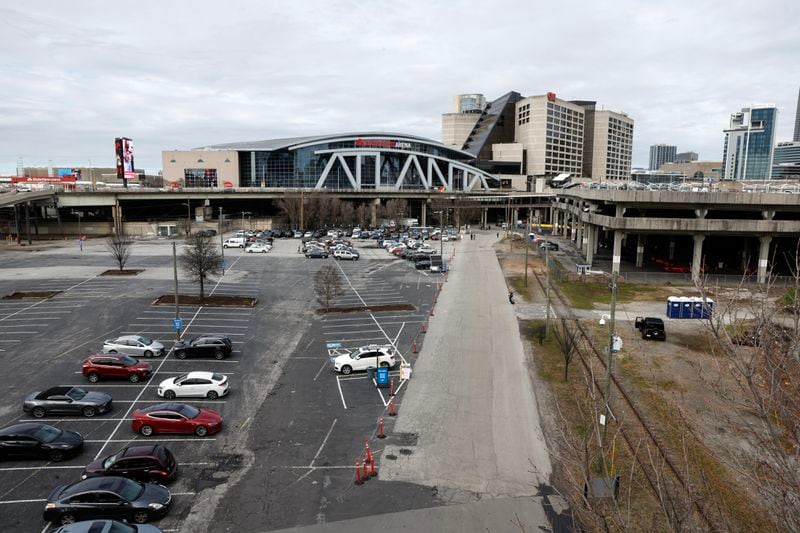 Views of The Gulch in Atlanta shown on Monday, Feb. 5, 2024. (Natrice Miller/ Natrice.miller@ajc.com)