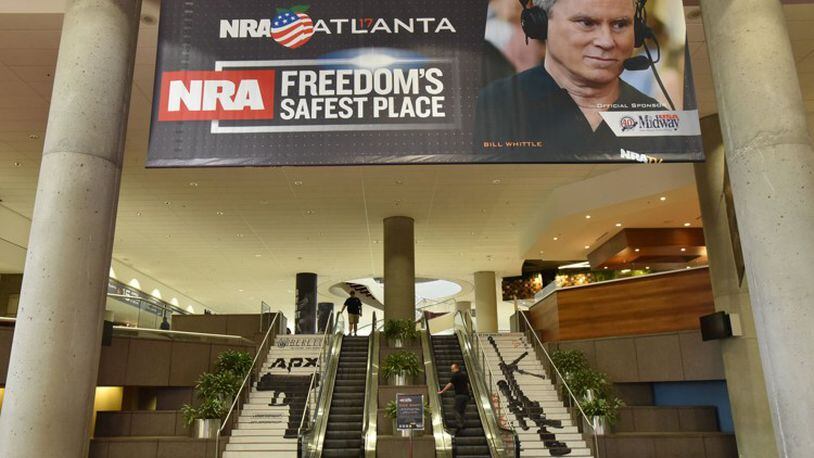 Atlanta hosted the 2017 NRA convention. AJC photo: Hyosub Shin
