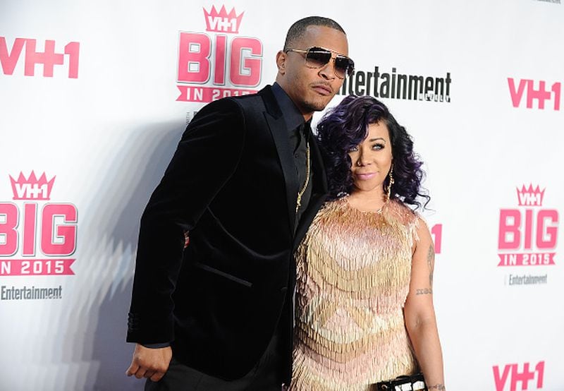Rapper T.I. and Tameka "Tiny" Cottle-Harris recently were accused of sexual abuse and coercing women to take drugs. (Photo by Jason LaVeris/FilmMagic)