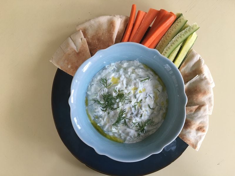 Lighten up the Super Bowl snack table with cool, creamy tzatziki. CONTRIBUTED BY KELLIE HYNES