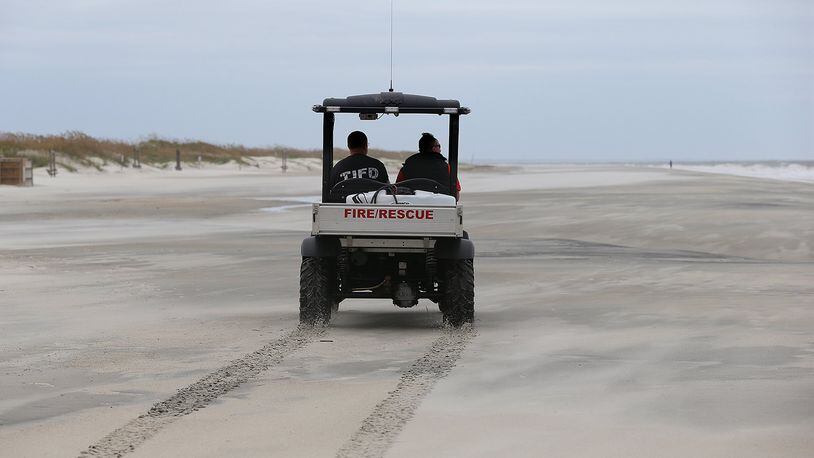 Tybee Mayor Shirley Sessions made the decision to close beaches after an influx of part-time residents and renters arrived in mid-March. The empty beaches, shown here in 2017 after Hurricane Irma, helped reduce the number of people coming to the island and promote the practice of social distancing. CURTIS COMPTON / CCOMPTON@AJC.COM