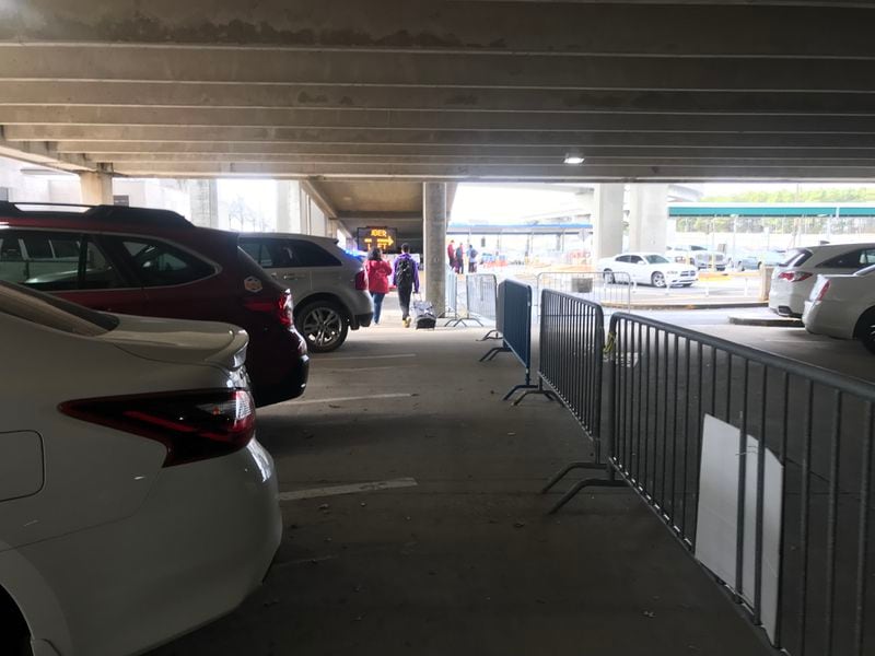 Passengers are currently being directed through the domestic Terminal North parking deck to the Terminal North pickup zone for Uber and lyft at Hartsfield-Jackson International Airport.