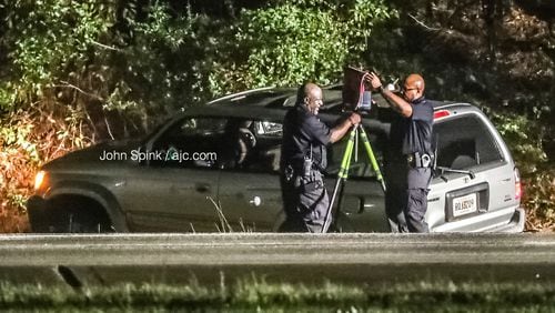 A 30-year-old man was found shot dead Thursday morning in the passenger seat of an abandoned SUV on I-675. The interstate was shut down while Clayton County police investigated the shooting and searched for others who were involved.