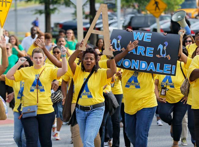 Photos: DeKalb schools hold teacher, staff pep rally in Gwinnett
