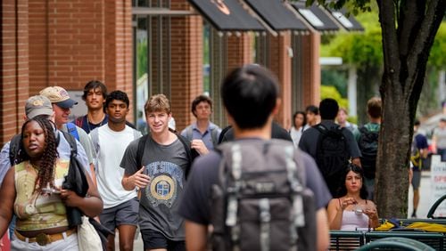 Georgia Tech is one of just three schools within the University System of Georgia to require applicants to submit ACT or SAT test scores. (Benjamin Hendren / AJC file photo)