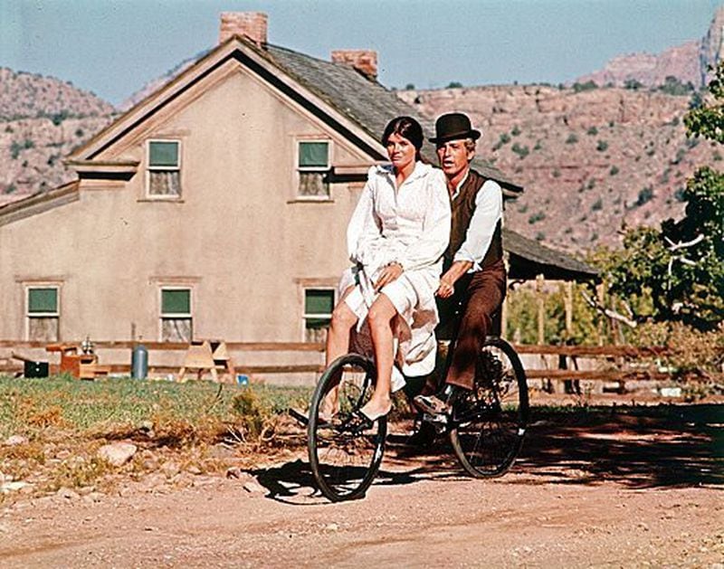 Paul Newman and Katharine Ross in "Butch Cassidy and the Sundance Kid."