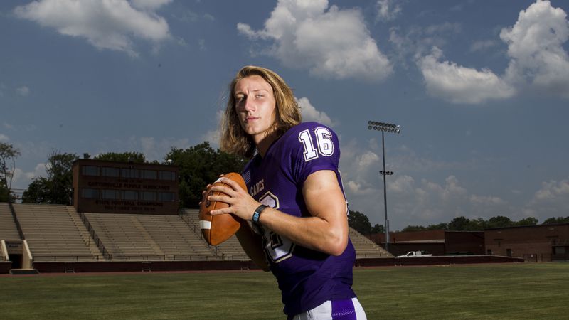 Cartersville's Trevor Lawrence is within reach of the state career records for passing yards and passing touchdowns. (Chad Rhym/ Chad.Rhym@ajc.com)