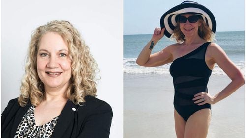 In the photo on the left, taken in July 2018, Linda Messing Williams weighed 190 pounds. In the photo on the right, taken this month, she weighed 120 pounds. (All photos contributed by Linda Messing Williams)