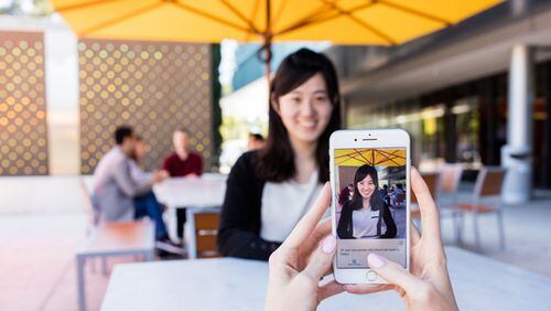 Microsoft s free Seeing AI app can recognize friends and their facial expressions, read out short snippets of text and identify products and currency denominations. (Microsoft)
