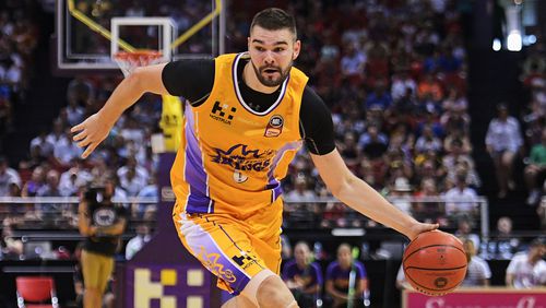 Isaac Humphries, a native of Australia, played in 26 games for the Sydney Kings of the NBL last season.