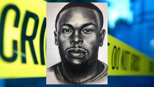 Police released this sketch of a man accused of shooting a Georgia Tech student April 13. (Credit: Atlanta Police Department)