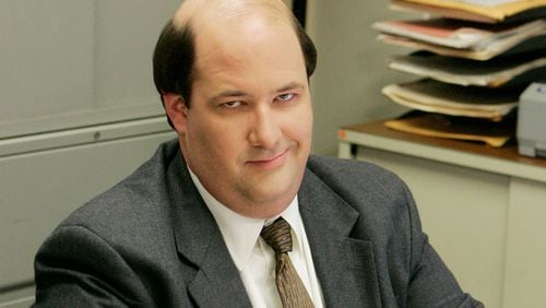 THE OFFICE -- "Chair Model" Episode 10 -- Aired 04/17/2008 -- Pictured: Brian Baumgartner as Kevin Malone  (Photo by Chris Haston/NBCU Photo Bank/NBCUniversal via Getty Images via Getty Images)