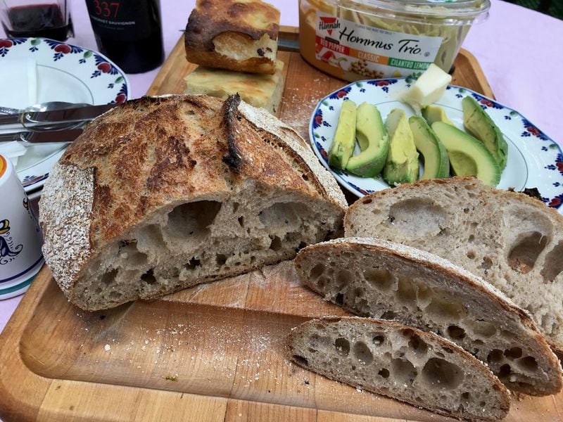 With hummus or avocado, Abigail Cole’s bread is a tasty accompaniment to a hot bowl of soup. BO EMERSON/BEMERSON@AJC.COM