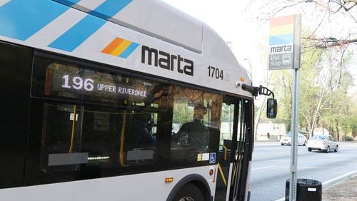 MARTA plans to install shelters, benches and other amenities at 1,000 bus stops over the next five years. EMILY HANEY / emily.haney@ajc.com