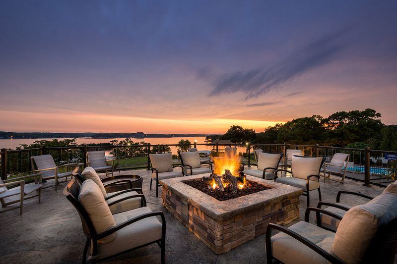 Guests at the Lodge of Four Seasons can take in views of Lake Ozark while keeping warm in the chilly autumn air by the generous fire pits. CONTRIBUTED BY LODGE OF FOUR SEASONS