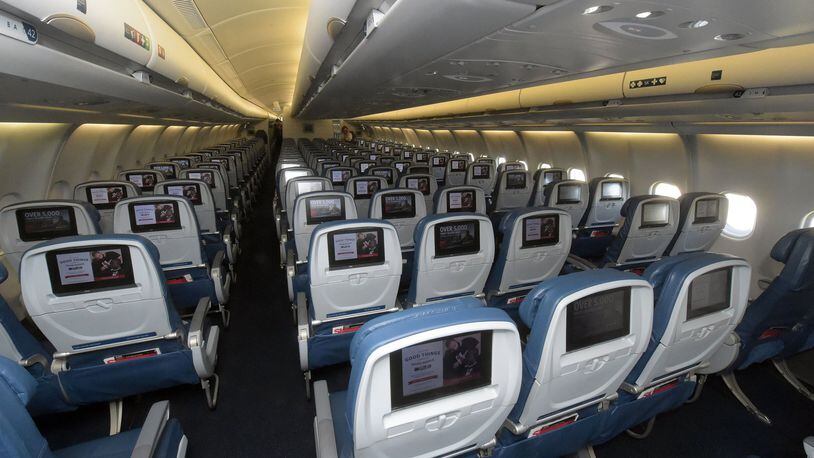 The main cabin of the A330-300. KENT D. JOHNSON / AJC file photo