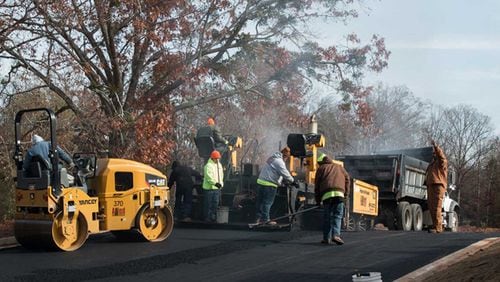 Allied Paving will resurface streets in Suwanee including Rosewood View Drive, a portion of Suwanee Avenue, Bonneville Way, a portion of Ansley Park Drive, Sawmill Drive, Colony Point, a portion of Landover Crossing, Yosemite Court, Swiftwater Park Drive, Danielle Way, and Dunsford Circle. (Courtesy Allied Paving Contractors)