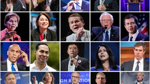 The Democratic presidential debates on Wednesday and Thursday will feature 10 candidates on stage each night. (Getty Images/photo collage by TNS)