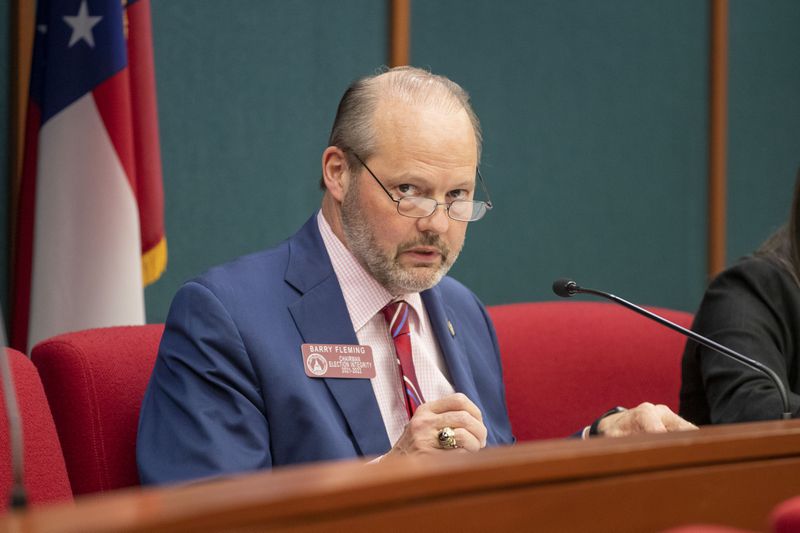 State Rep. Barry Fleming, R-Harlem, will begin serving as a superior court judge in the Columbia Judicial Circuit on Jan. 10. (Alyssa Pointer / Alyssa.Pointer@ajc.com)