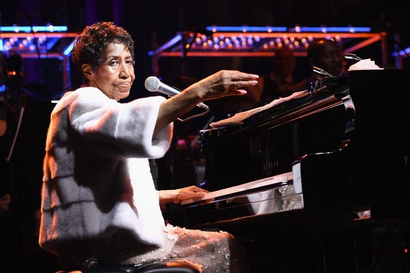 Aretha Franklin’s final public performance was in September 2017, but in November she played at the Elton John AIDS Foundation 25th anniversary gala in New York.   (Photo by Dimitrios Kambouris/Getty Images)