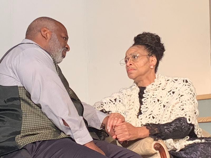 Keith Franklin and Monique Andress perform in New African Grove Theatre’s production of August Wilson’s “Gem of the Ocean.” (Courtesy New African Grove Theatre)