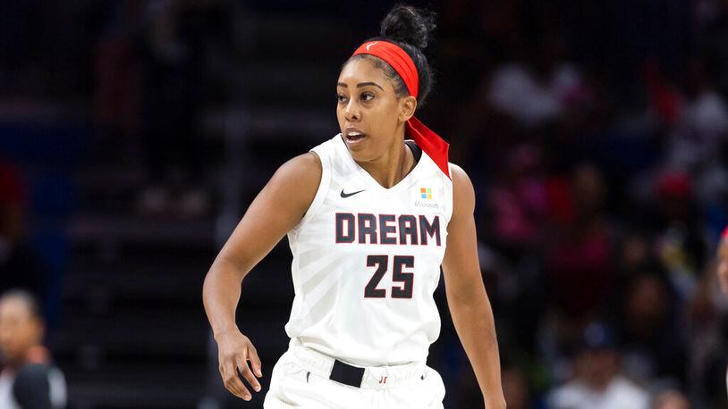 Monique Billings had 10 points and 10 rebounds for the Dream. AP file photo