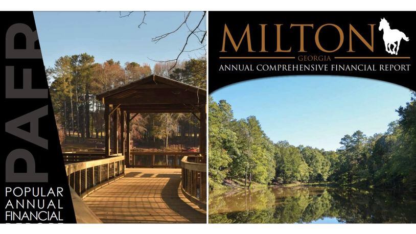 Milton’s Finance Department recently published two reports that document what residents need to know. (Courtesy City of Milton)