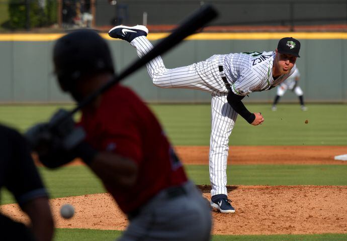 Photos: Braves’ Mike Foltynewicz pitches for Gwinnett