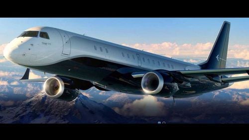 Cobb County’s development authority has approved a $35 million bond package to refinance a jet like this one for film producer Tyler Perry.