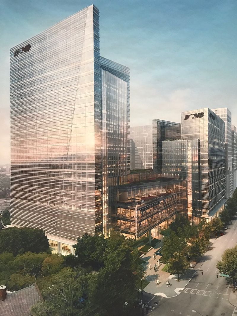 A rendering of the future Norfolk Southern headquarters in Midtown Atlanta.