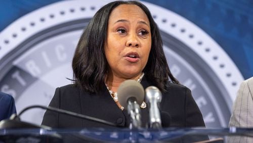 The Georgia Senate is in turmoil over efforts to sanction Fulton County District Attorney Fani Willis in connection with her investigation that brought an indictment against Donald Trump and 18 allies accused of trying to illegally overturn the 2020 presidential election. (Arvin Temkar/Atlanta Journal-Constitution/TNS)