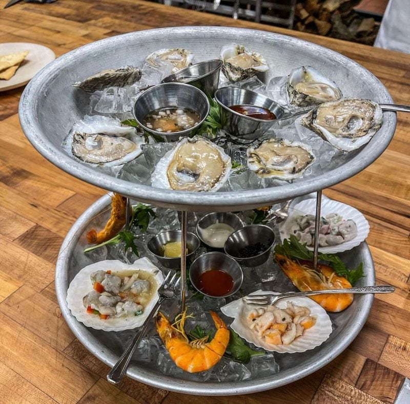 At White Pillars restaurant in Biloxi, Mississippi, Gulf seafood is always the star on the ever-changing menu.
(Courtesy of White Pillars)