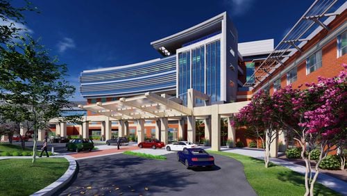This is a rendering of what Emory Johns Creek Hospital is supposed to look like after a $61 million expansion. (Courtesy of Emory Healthcare)
