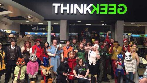 Here's a look at the grand opening of a ThinkGeek store in Bloomington, Indiana. Cobb County is getting its first soon.